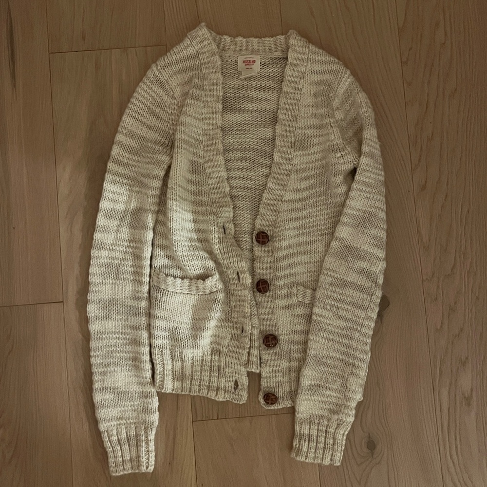 cream colored Mossimo cardigan